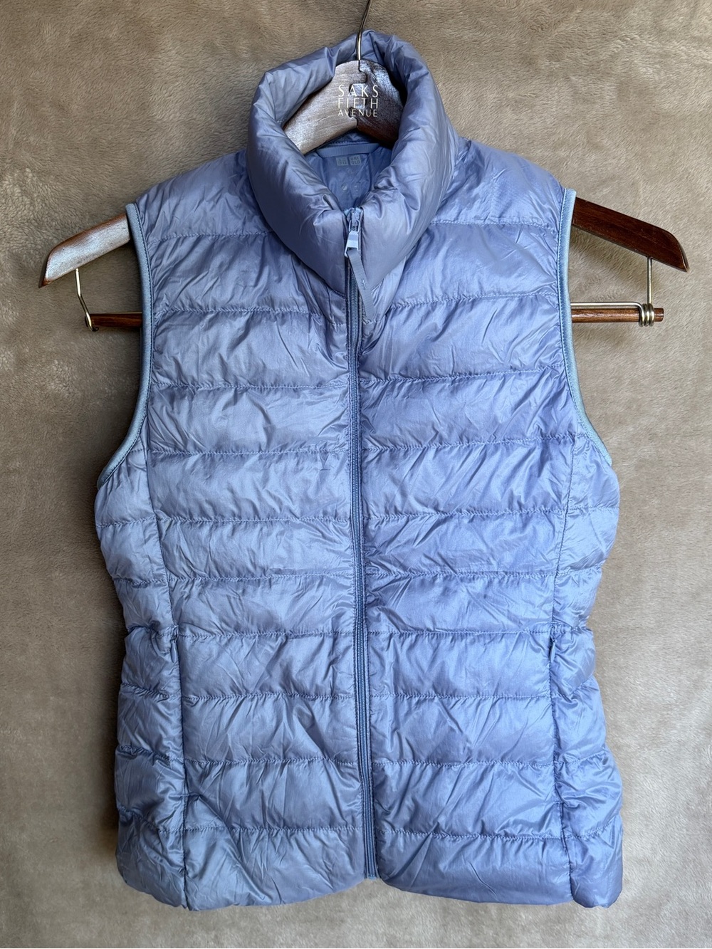 Uniqlo Light Blue Packable Down Vest Women's XS